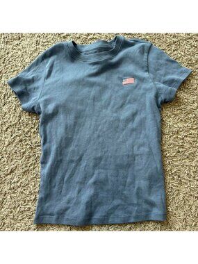 Blue American flag baby tee #babytee #patriotic